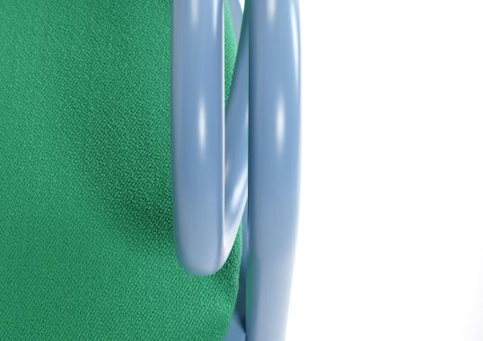 Стул от фабрики Gebrüder Thonet Vienna GmbH (GTV) – Wiener GTV Design модель Loop Green Light Blue 