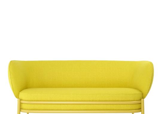 Диван от фабрики Gebrüder Thonet Vienna GmbH (GTV) – Wiener GTV Design модель Luftballon Yellow Sofa 200