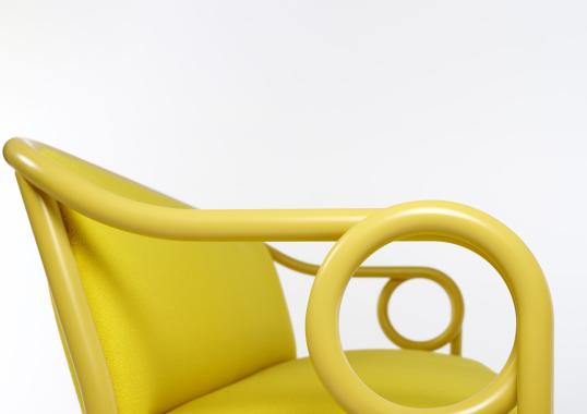Банкетка от фабрики Gebrüder Thonet Vienna GmbH (GTV) – Wiener GTV Design модель Loop Yellow Banquette 