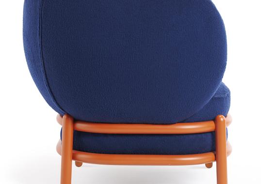Кресло для отдыха от фабрики Gebrüder Thonet Vienna GmbH (GTV) – Wiener GTV Design модель Luftballon Orange Blue Lounge Chair