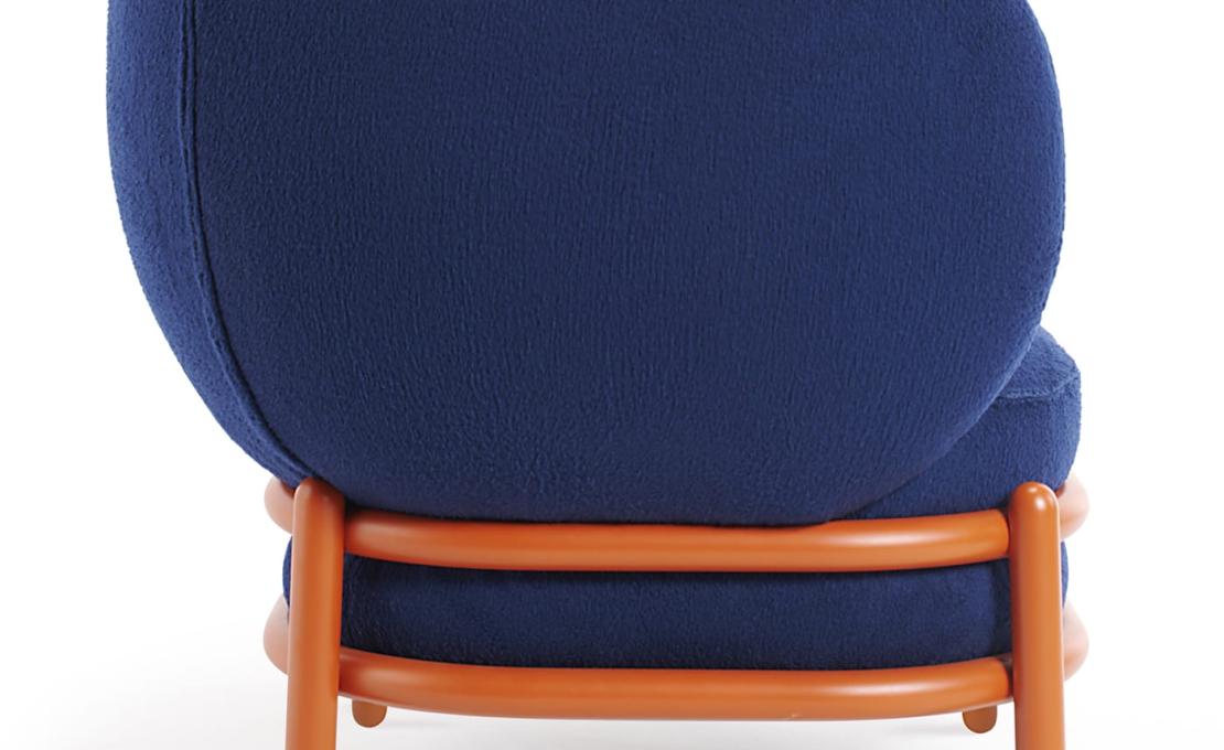 Кресло для отдыха от фабрики Gebrüder Thonet Vienna GmbH (GTV) – Wiener GTV Design модель Luftballon Orange Blue Lounge Chair