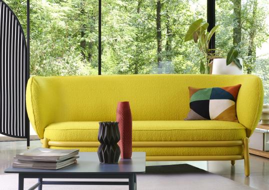Диван от фабрики Gebrüder Thonet Vienna GmbH (GTV) – Wiener GTV Design модель Luftballon Yellow Sofa 200