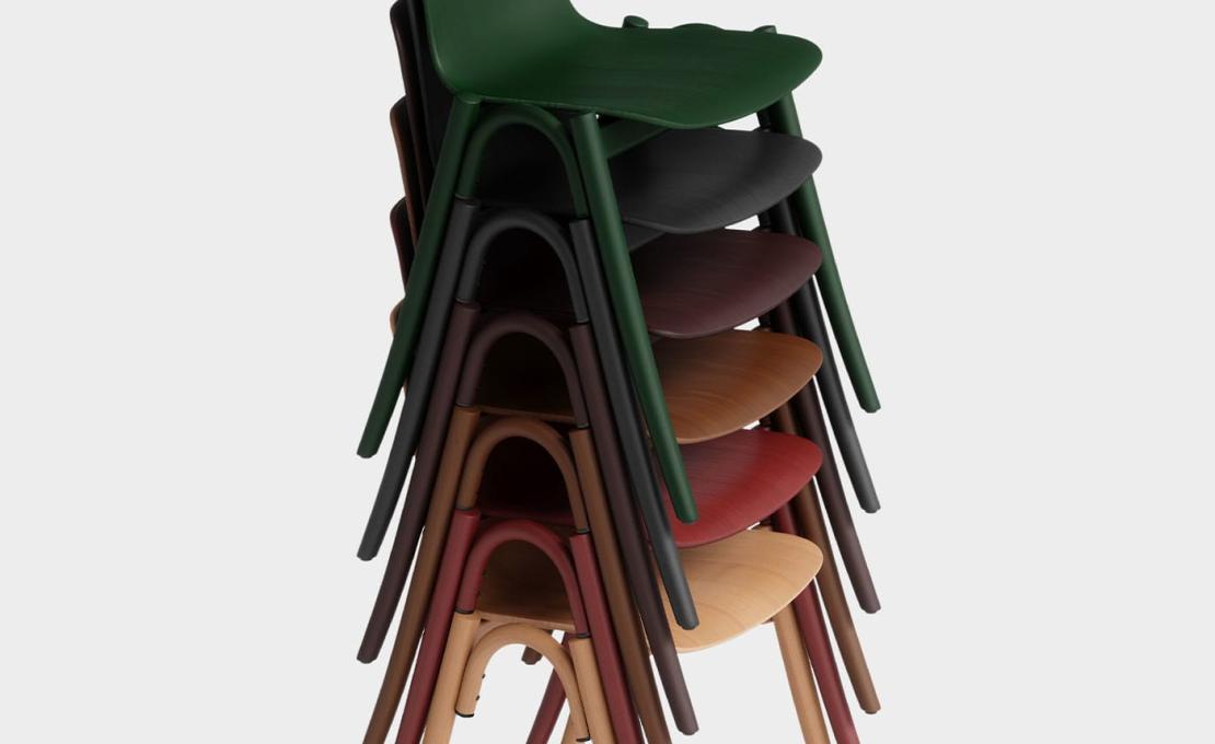 Стул от фабрики Gebrüder Thonet Vienna GmbH (GTV) – Wiener GTV Design модель You Green Chair 