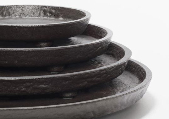 Поднос от фабрики Giobagnara модель Monza Imperfect Bronze