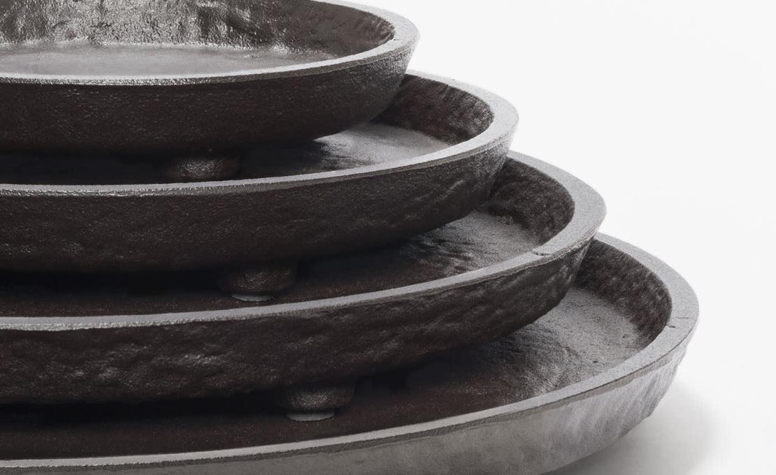 Поднос от фабрики Giobagnara модель Monza Imperfect Bronze