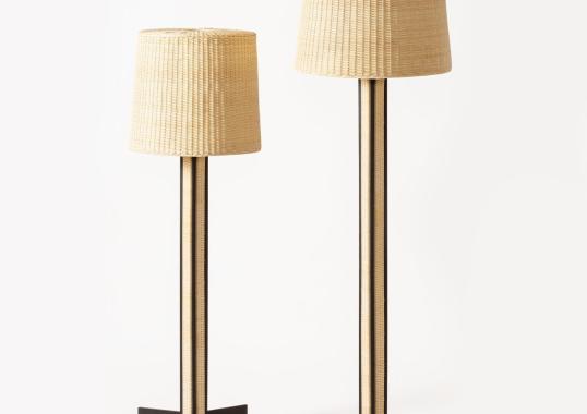Торшер от фабрики Giobagnara модель Rhapsody Rattan