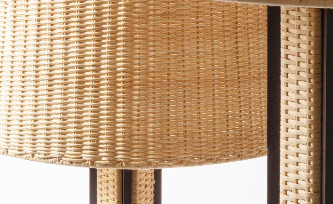 Торшер от фабрики Giobagnara модель Rhapsody Rattan