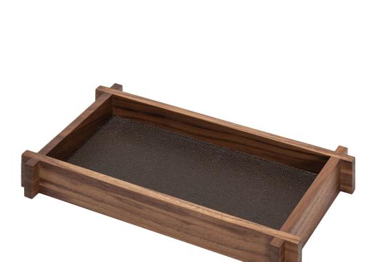 Поднос Giobagnara Structura Leather Wood №2 image 1