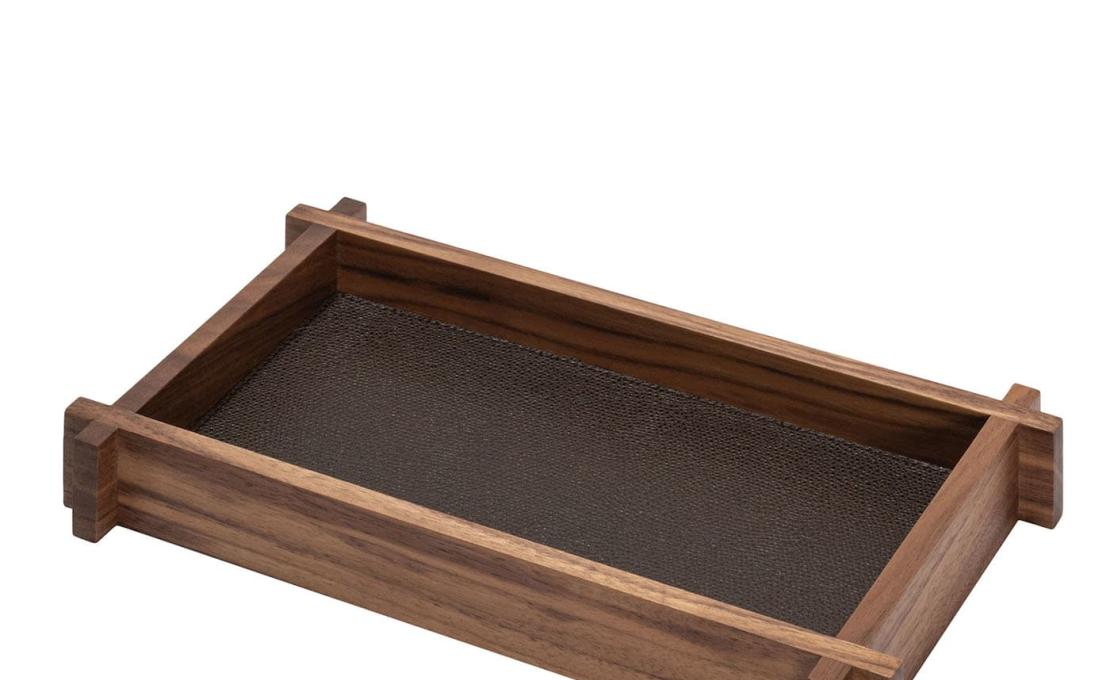Поднос от фабрики Giobagnara модель Structura Leather Wood №2