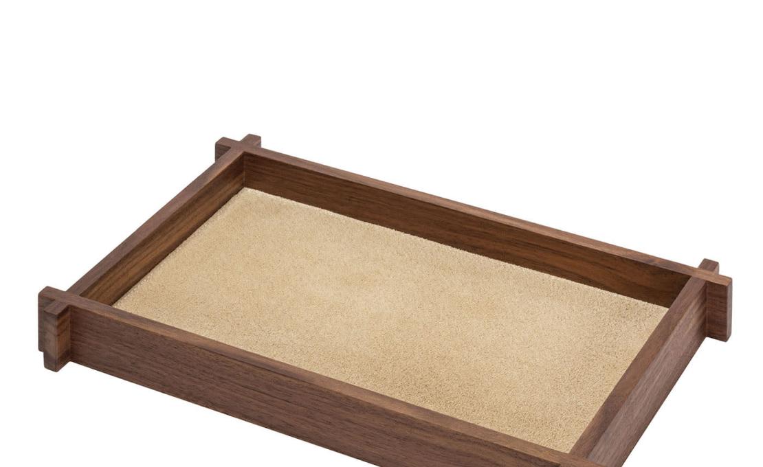 Поднос от фабрики Giobagnara модель Structura Leather Wood №1