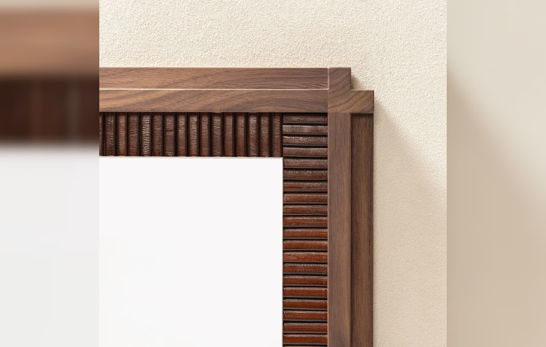 Зеркало от фабрики Giobagnara модель Structura Crisscross Brown Square