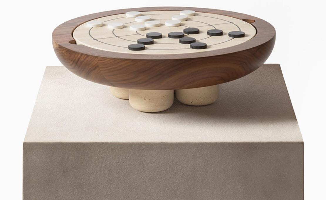Настольная игра от фабрики Giobagnara модель Mocambo Muehle Tic Tac Toe