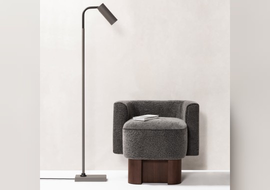 Торшер от фабрики Giobagnara модель Marquesse Gray Leather