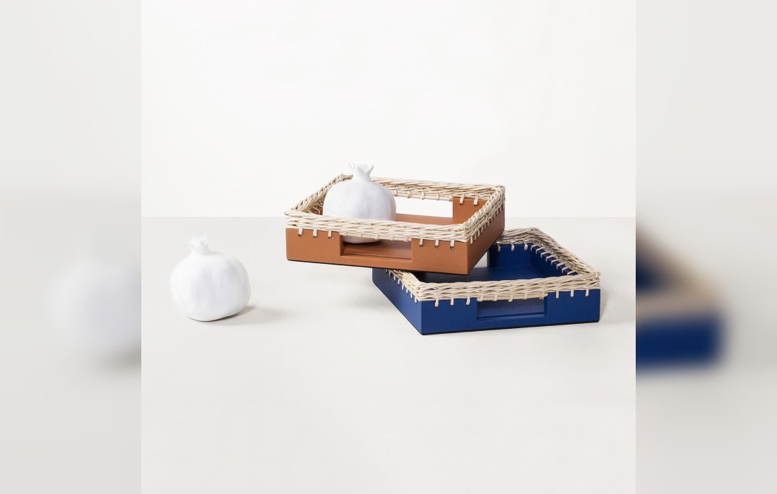 Поднос от фабрики Giobagnara модель Givenny Blue Square