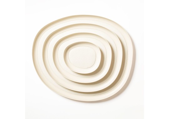 Поднос от фабрики Giobagnara модель Maris Medium Round White 