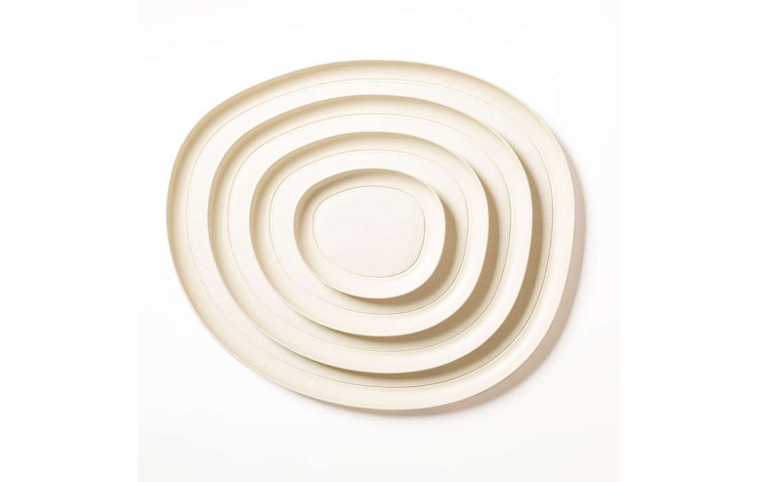 Поднос от фабрики Giobagnara модель Maris Medium Round White 