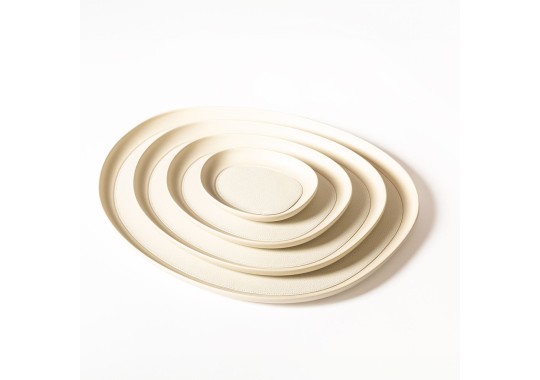 Поднос от фабрики Giobagnara модель Maris Medium Round White 
