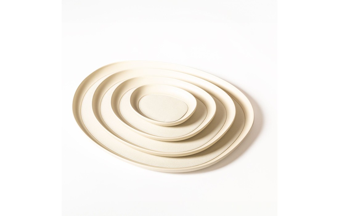 Поднос от фабрики Giobagnara модель Maris Medium Round White 