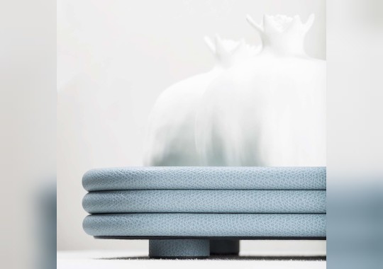 Поднос от фабрики Giobagnara модель Scala Medium Rectangular Light Blue