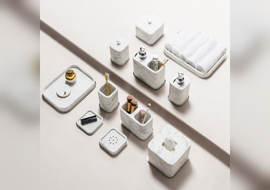 Декор Ванной Комнаты от фабрики Giobagnara модель Polo White Marble