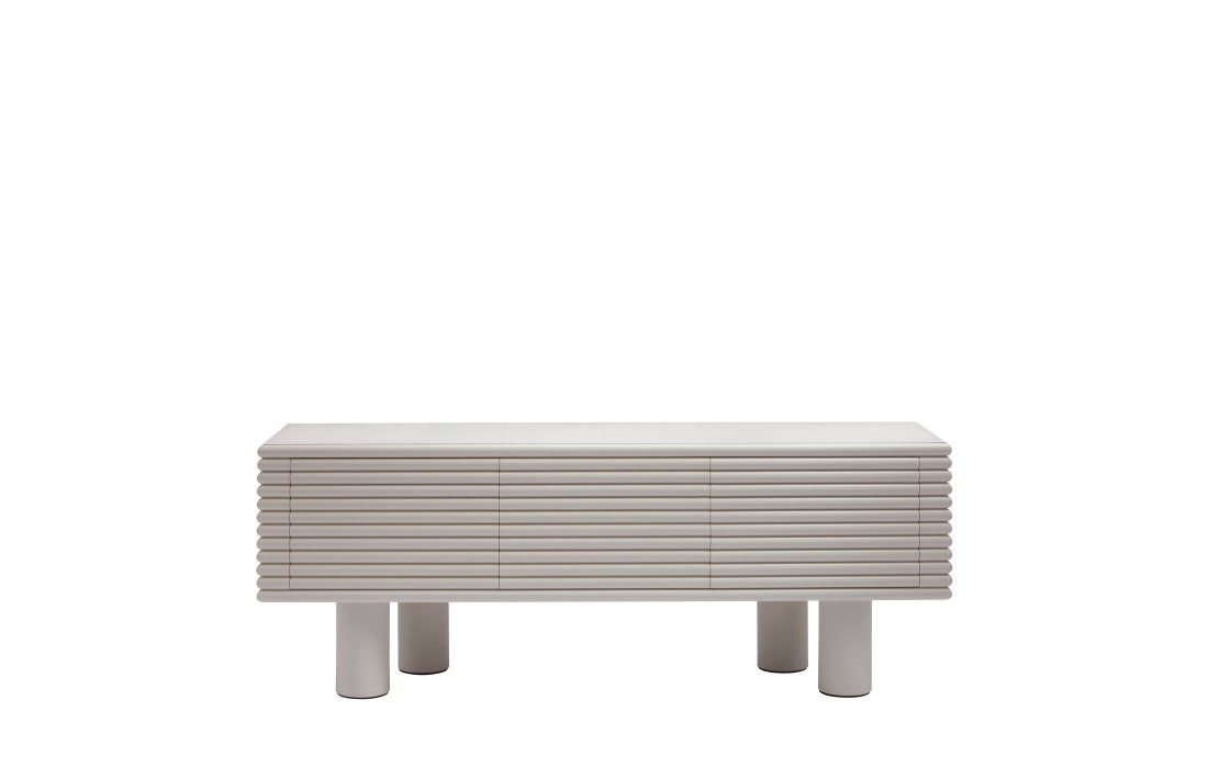 Буфет от фабрики Giobagnara модель Scala Modern White Leather
