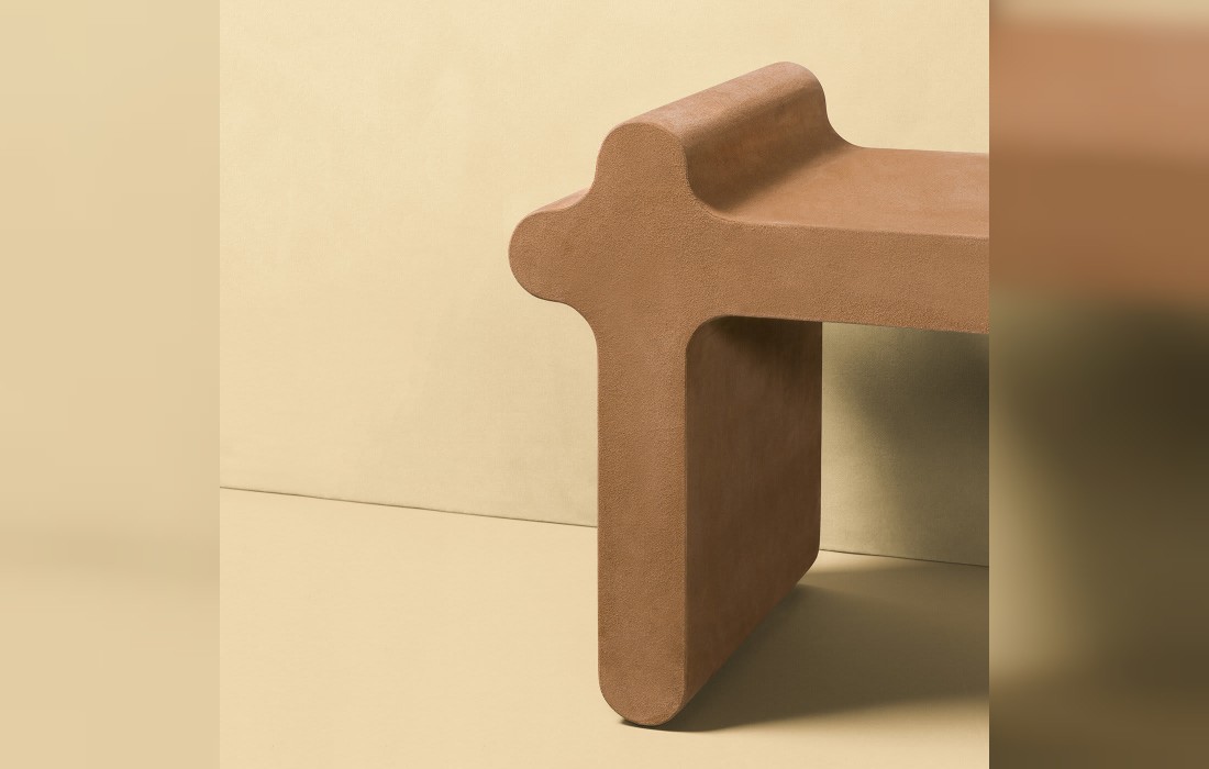 Банкетка от фабрики Giobagnara модель Ossicle Brown Leather № 1