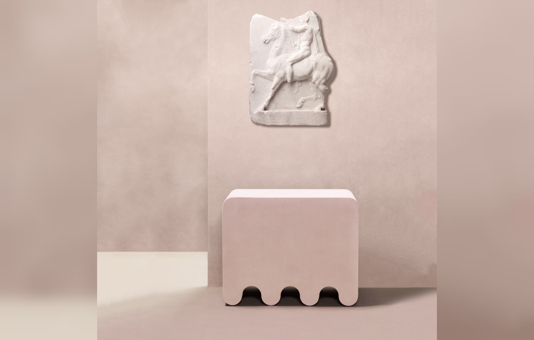 Барные стулья от фабрики Giobagnara модель Ossicle Pink Leather