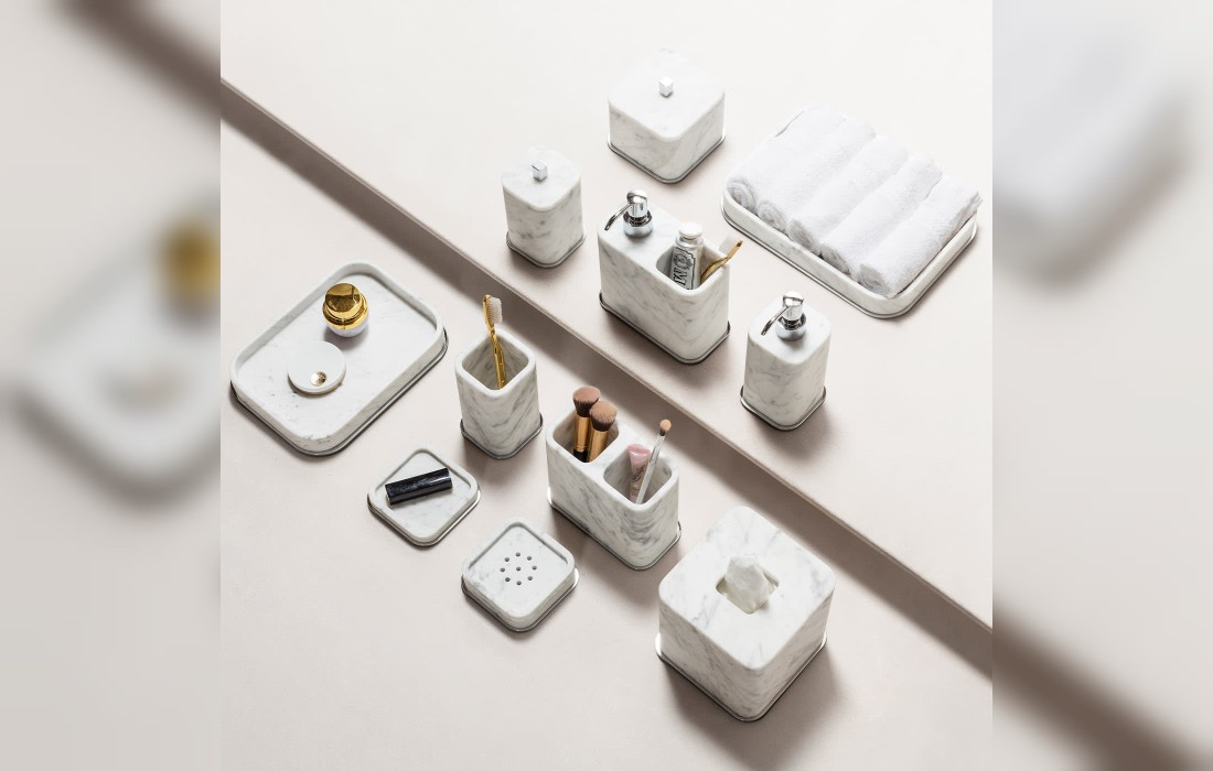 Декор Ванной Комнаты от фабрики Giobagnara модель Polo White Marble Box