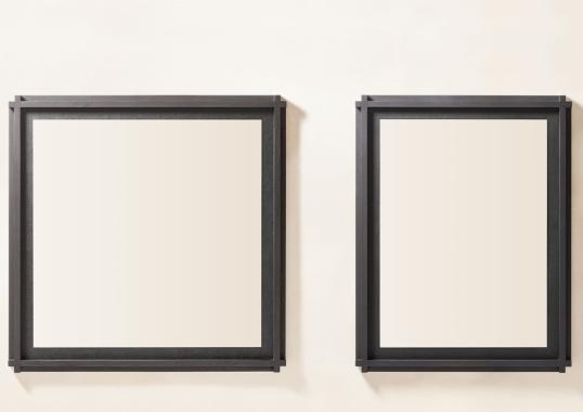 Зеркало от фабрики Giobagnara модель Structura Black Square Mirror