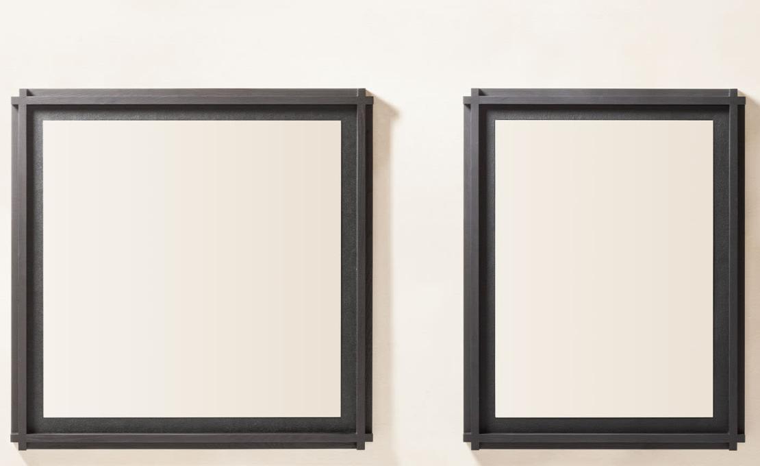 Зеркало от фабрики Giobagnara модель Structura Black Square Mirror