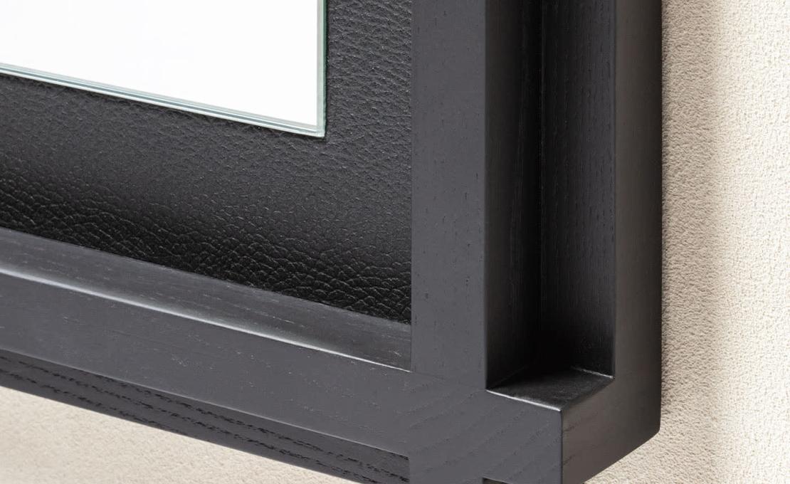 Зеркало от фабрики Giobagnara модель Structura Black Square Mirror
