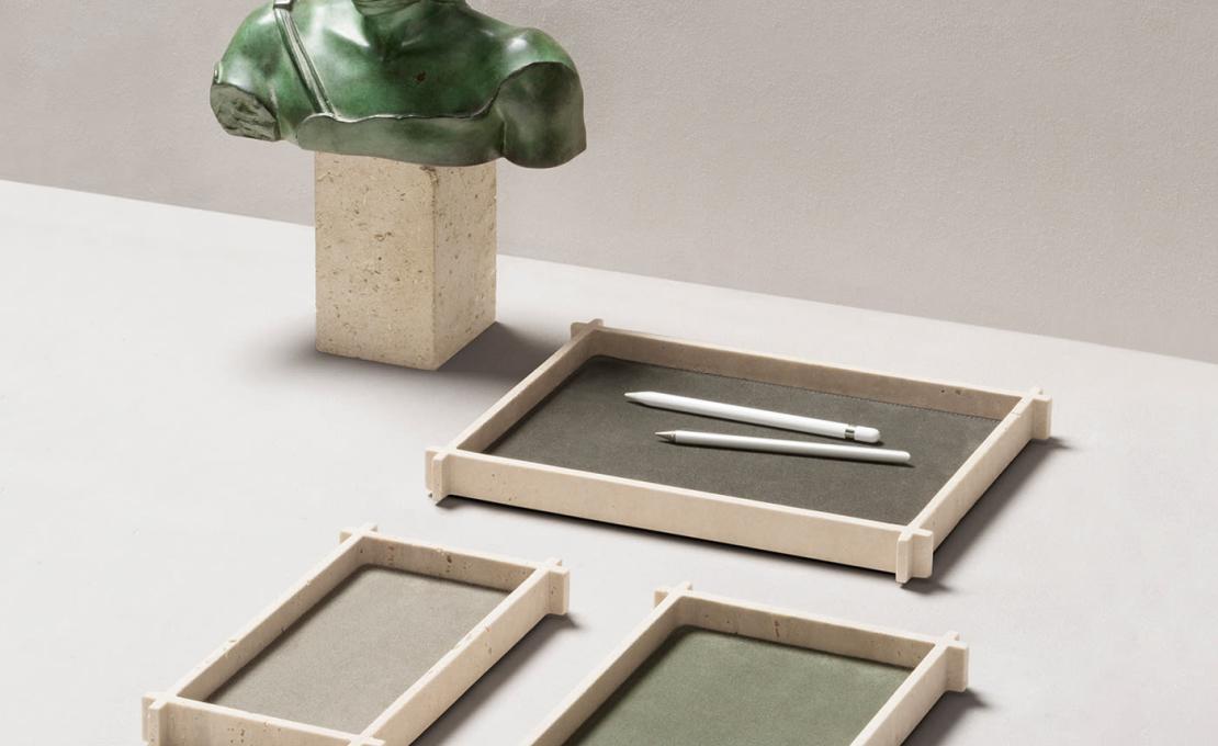 Поднос от фабрики Giobagnara модель Structura Leather 
