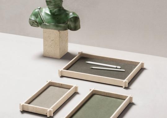 Поднос от фабрики Giobagnara модель Structura Leather 