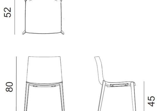 Стул Arper Catifa 46 Chair Wooden image 2