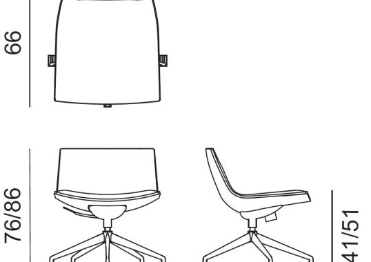 Офисный Стул Arper Catifa 60 Conference 5 Way Base image 2
