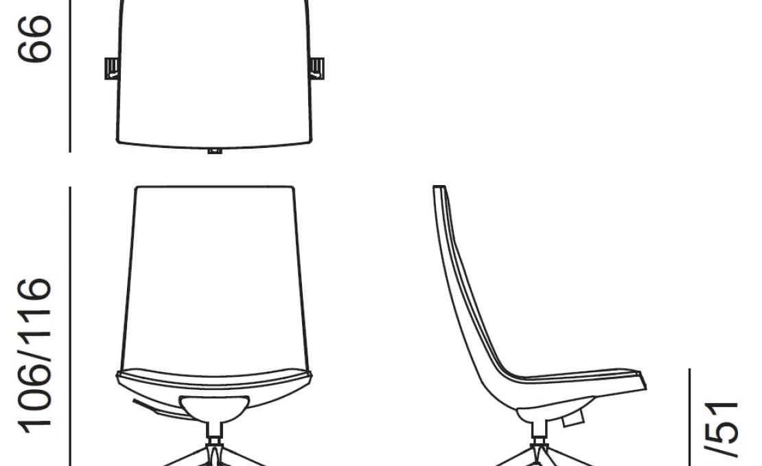 Офисный Стул от фабрики Arper модель Catifa 60 Office 5 Way Base