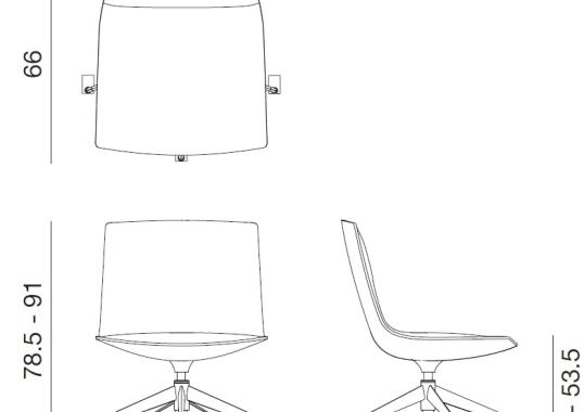 Офисный Стул Arper 4900 Catifa Sensit Conference image 2