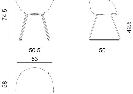 Офисный Стул Arper 4200 Duna 02 Armchair image 2