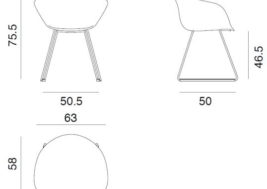Офисный Стул Arper 4210 Duna 02 image 2