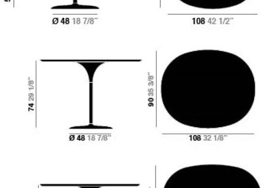 Стол Arper Duna Oval Table MDF Top image 2