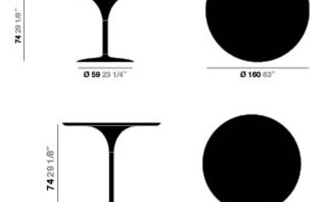 Стол от фабрики Arper модель Duna Round Table MDF Top