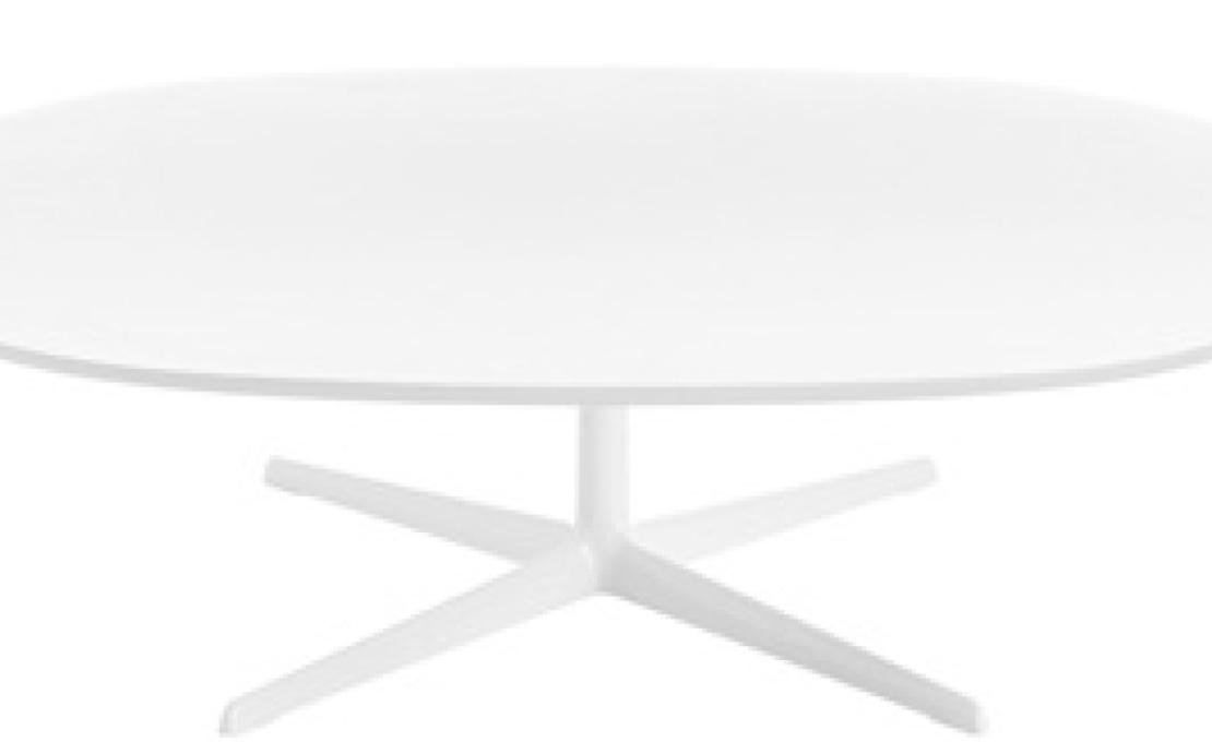 Журнальный столик от фабрики Arper модель Eolo Oval  MDF Top