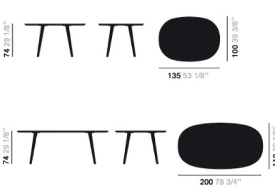 Стол Arper Gher Oval Table image 2