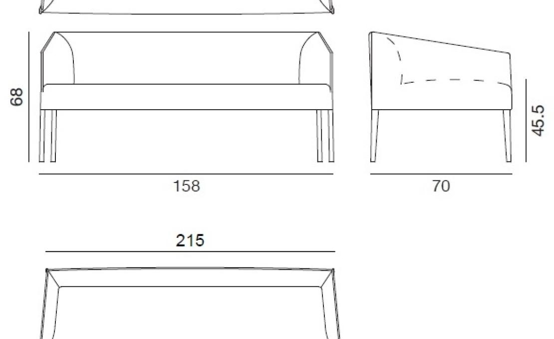 Диван от фабрики Arper модель Saari Sofa