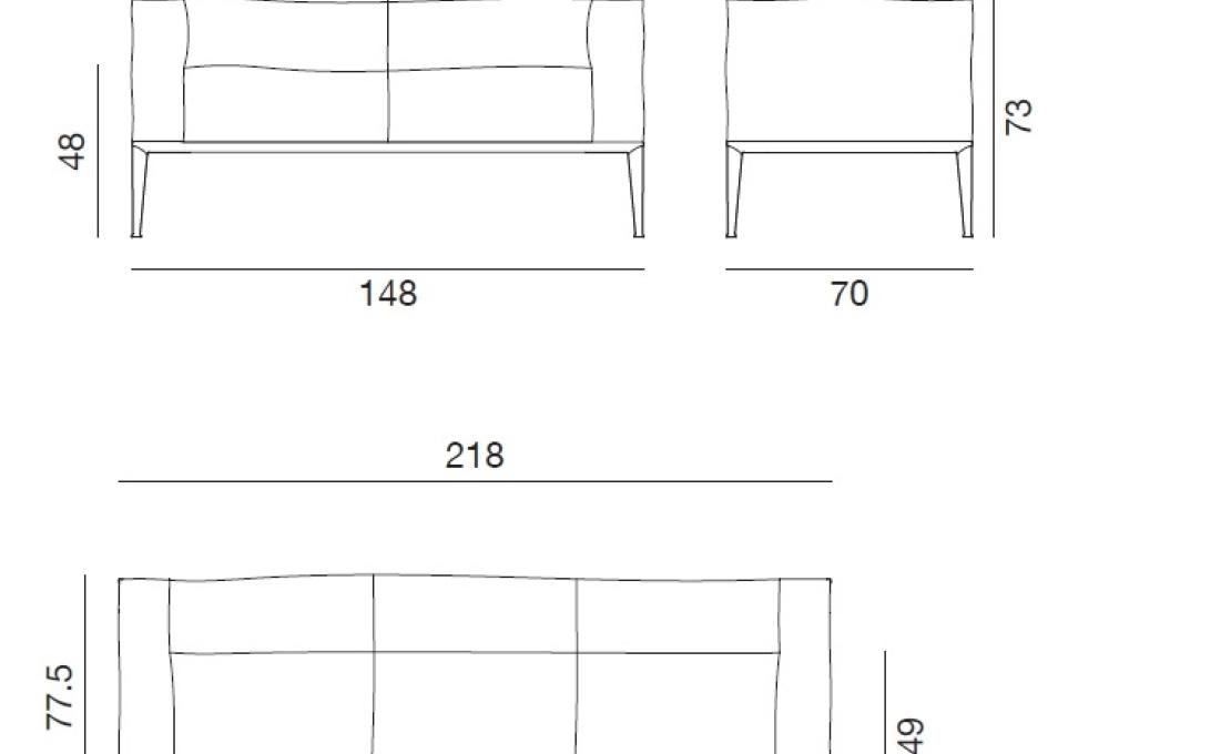 Диван от фабрики Arper модель Sean Sofa