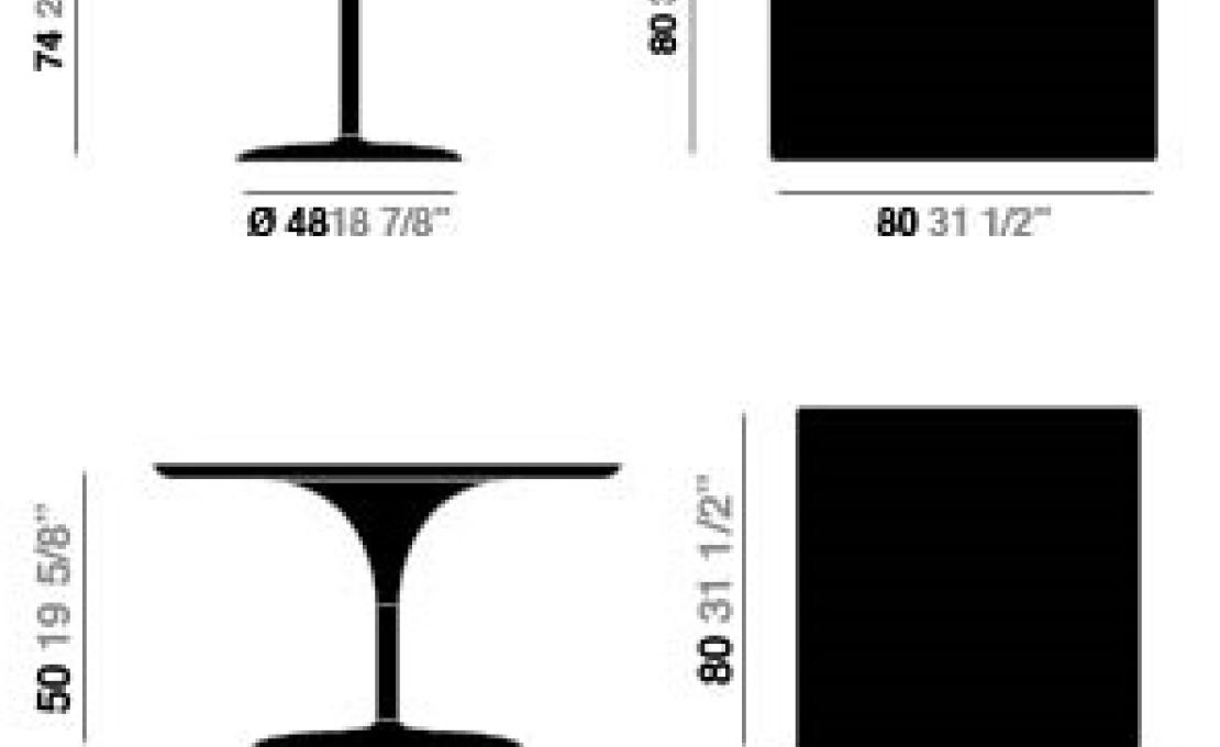 Стол от фабрики Arper модель Duna Square Table MDF Top