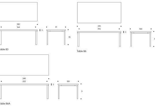 Стол Artek AALTO TABLE RECTANGULAR image 3