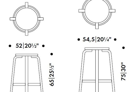 Барный стул Artek BAR STOOL 64 image 2