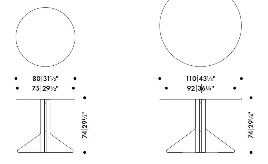 Стол от фабрики Artek модель KAARI ROUND TABLE
