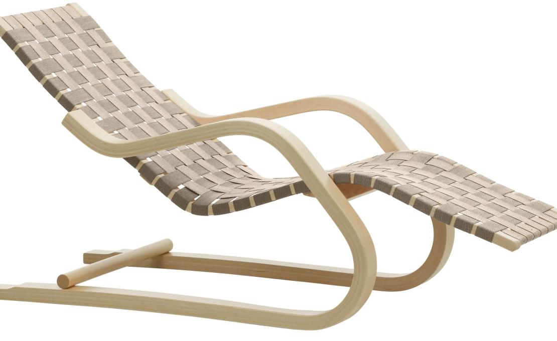 Шезлонг от фабрики Artek модель 282 008 4